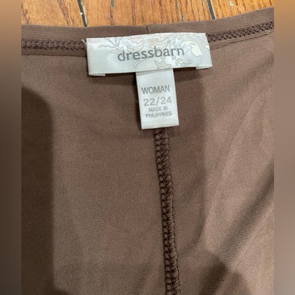 Dressbarn Brown Cowl Neck Tank Top - Picture 7 of 7